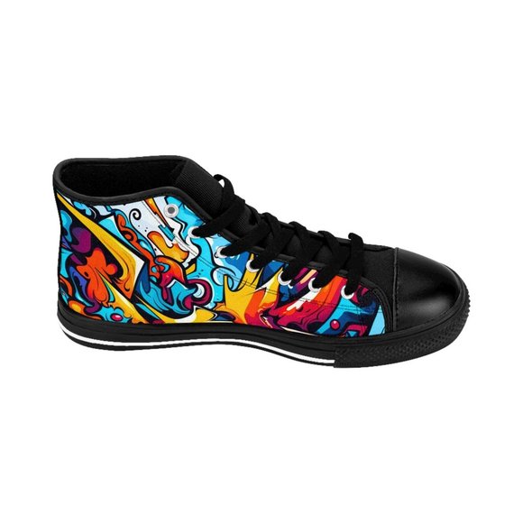 Men’s Graffiti Sneaker | Colorful Print Sneakers | Graphic Pattern Shoes | Graff - Picture 6 of 9